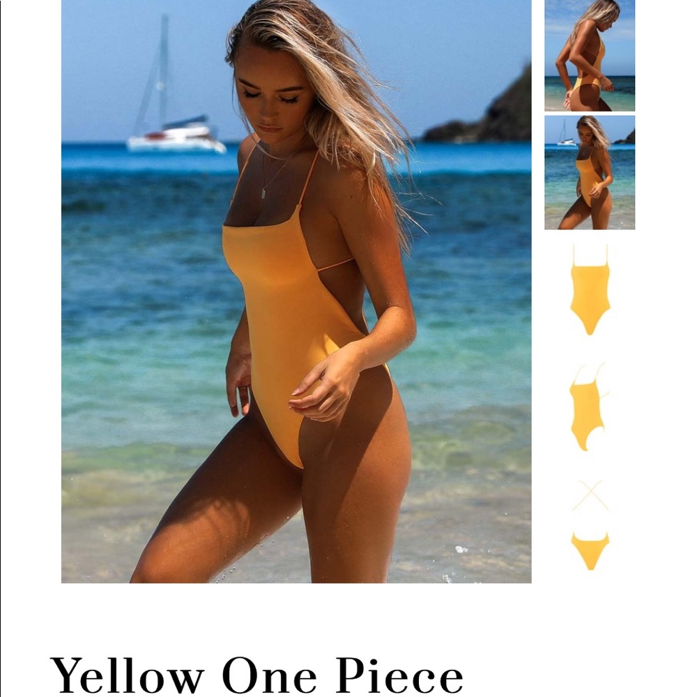 ARK SWIMWEAR YELLOW ONE PIECE